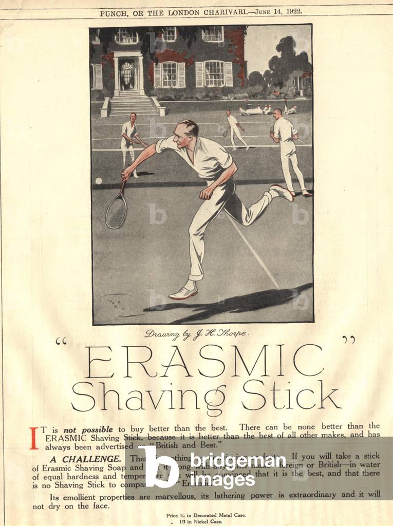 Erasmic Magazine, advert, UK, 1930s