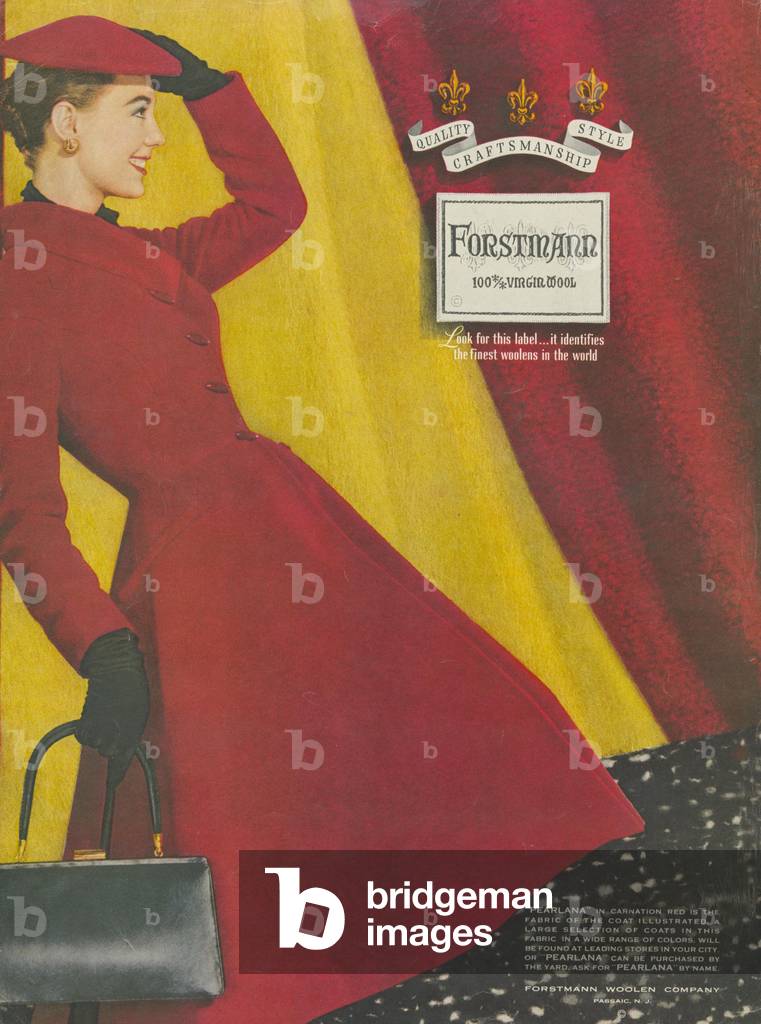 Forstmann Magazine, advert, USA, 1950s