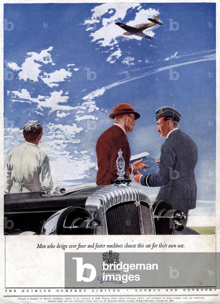 Daimler Cars Magazine, advert, UK, 1940s