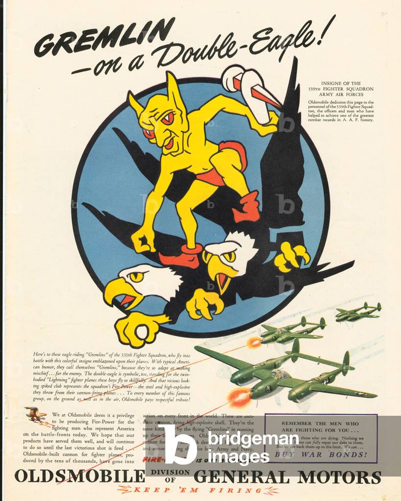 War Planes Magazine, advert, USA, 1940s