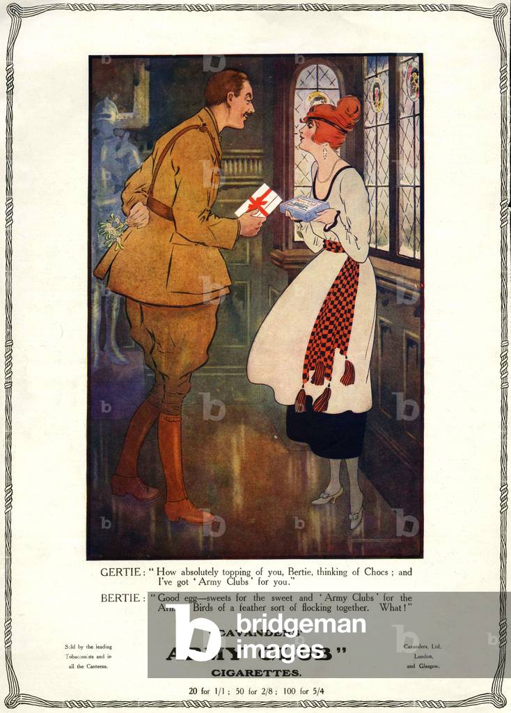Cavander's Army Club Magazine, advert, UK, 1910s