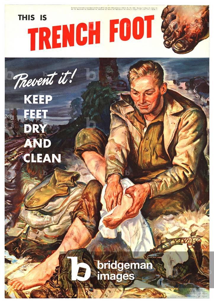 Trench Foot Poster, USA, 1940s