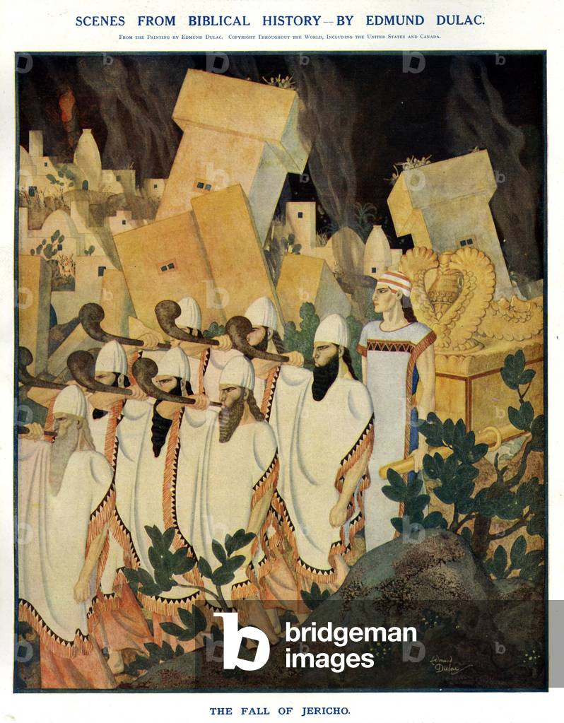 The Fall of Jericho Magazine Plate, UK, 1920s