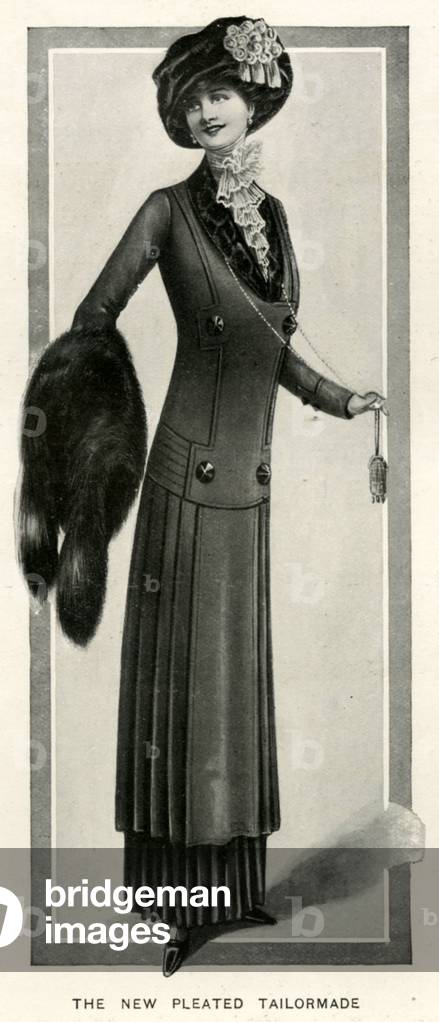 Womens Fashion Magazine Plate, UK, 1910s
