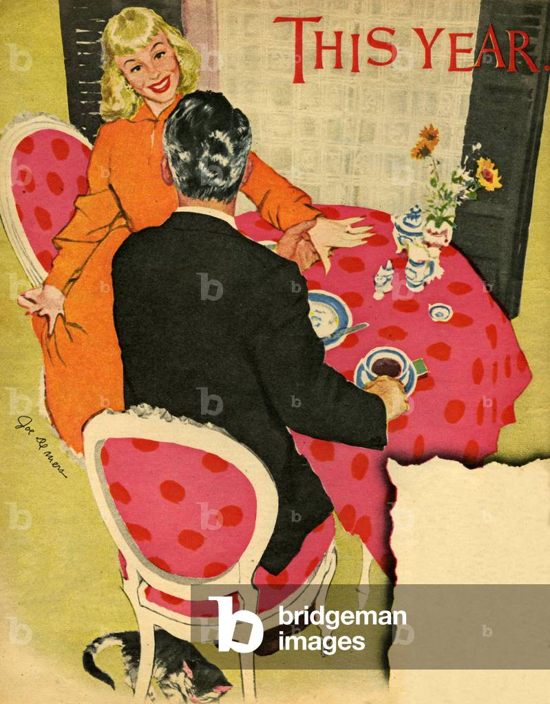 Romance Magazine Plate, UK, 1950s