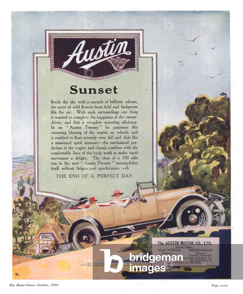 Austin Magazine, advert, UK, 1910s