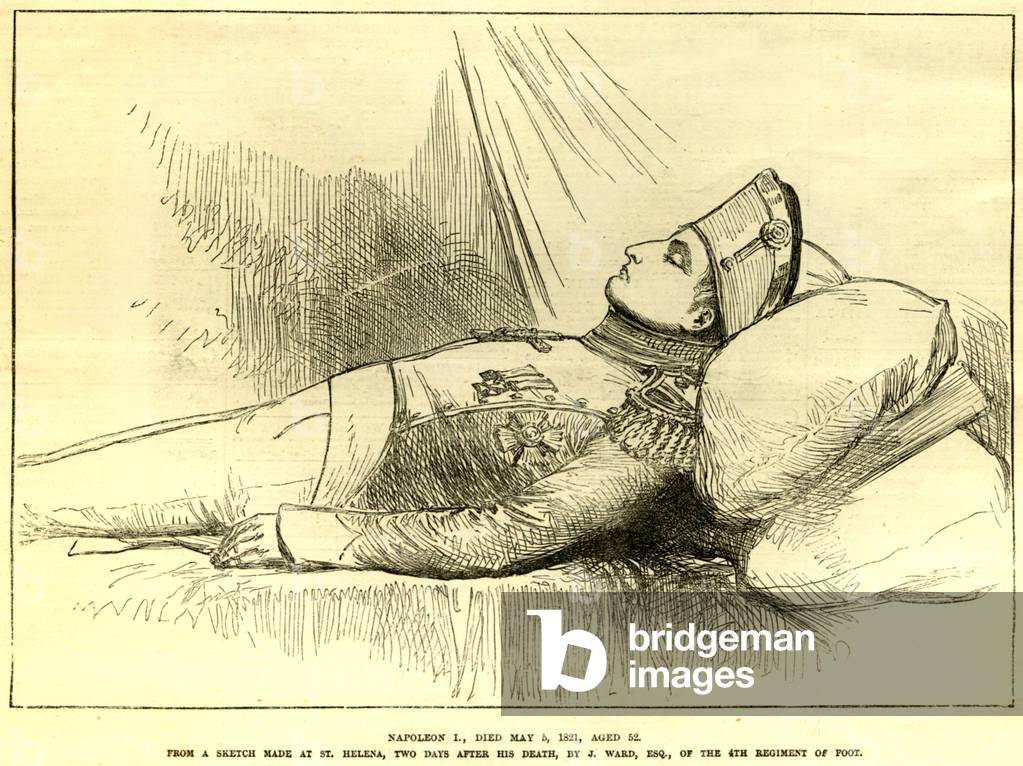 Napoleon after Death Magazine Plate, UK, 1870s