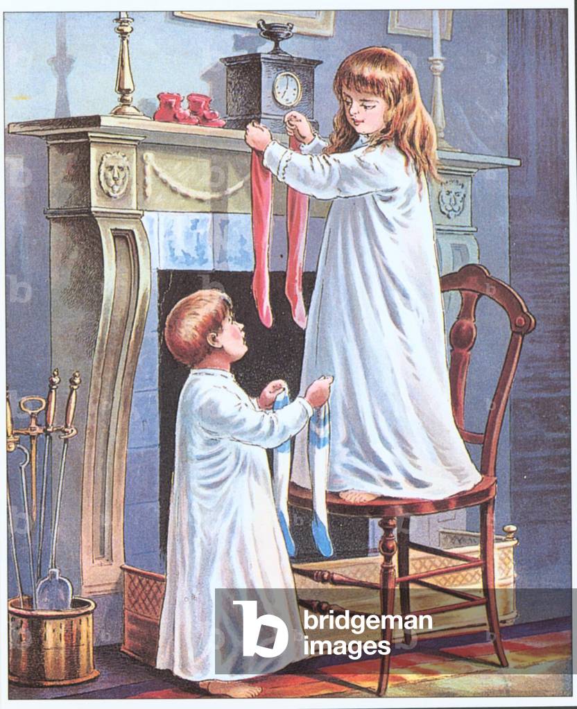 Christmas Magazine Plate, USA, 1870s