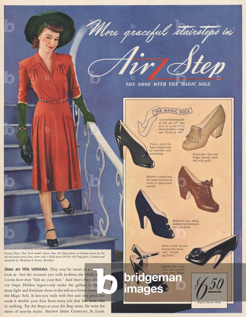 Air Step Magazine, advert, USA, 1940s