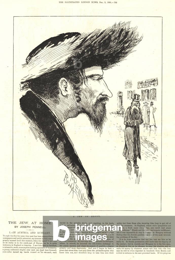 The Jews At Home Magazine Plate, UK, 1890s