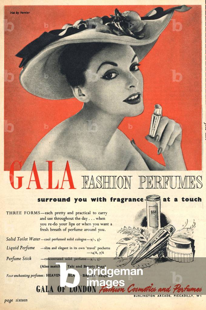 Gala Magazine, advert, UK, 1950s