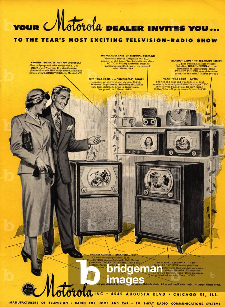 Motorola Magazine, advert, USA, 1940s