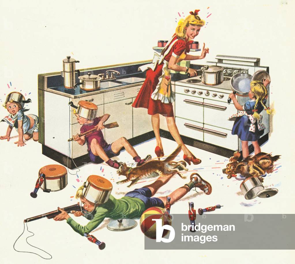 Revere copper and brass Magazine, advert (detail), USA, 1940s