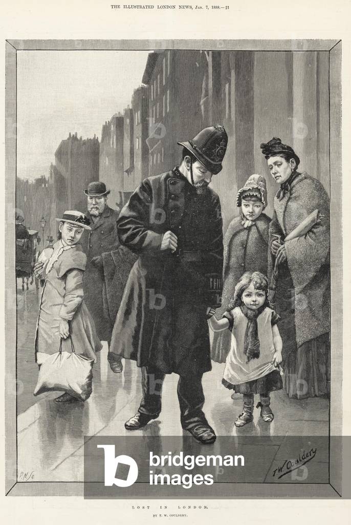 Lost Children Magazine Plate, UK, 1880s