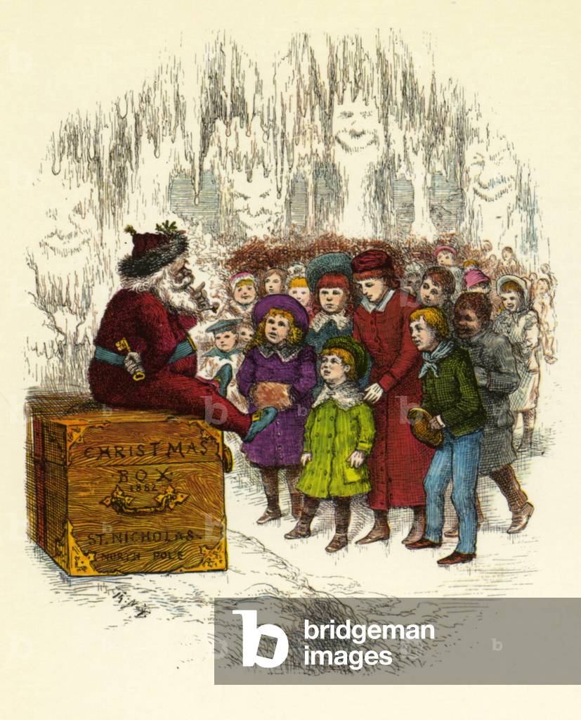 Christmas Magazine Plate, USA, 1890s