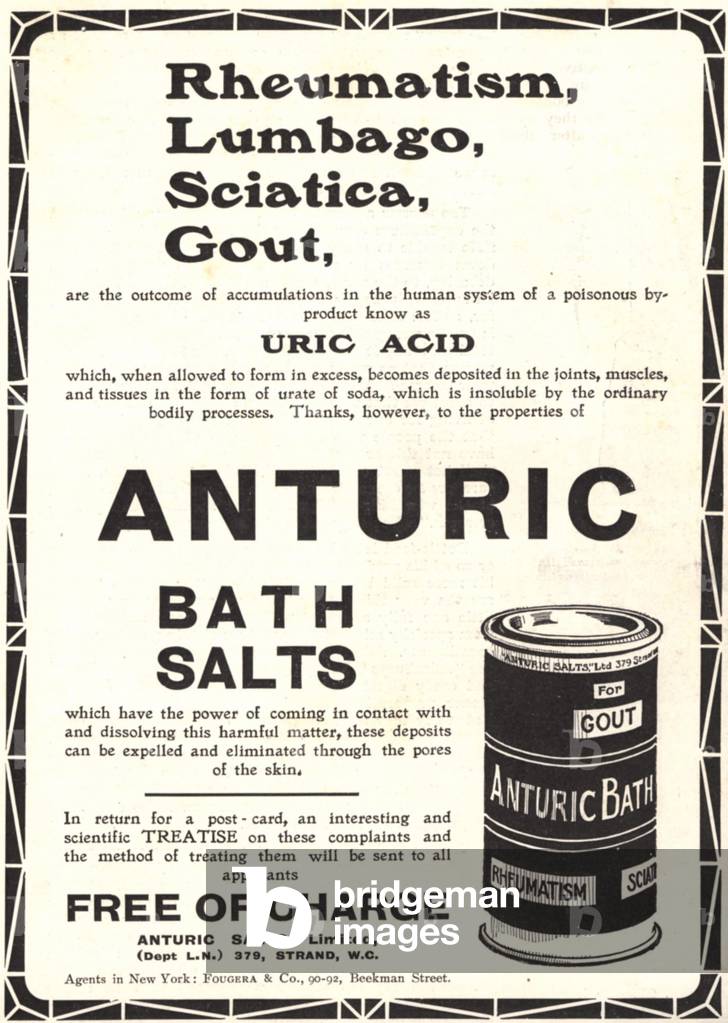 Antiric Bath Salts Magazine, advert, UK, 1890s