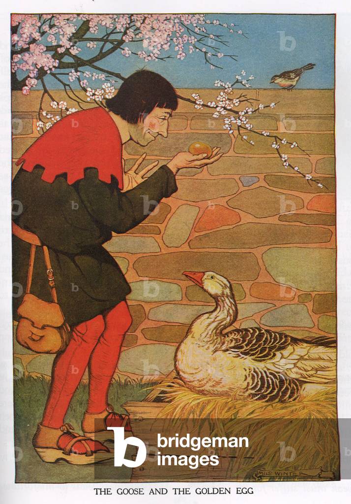 Aesop's Fables Book Plate, USA, 1910s