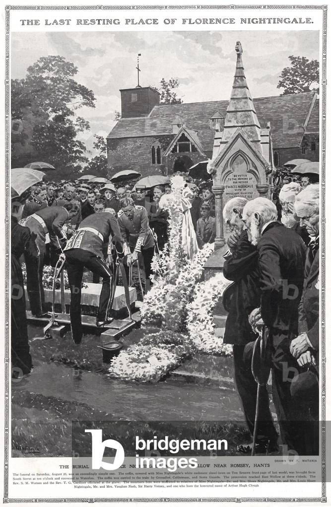 Florence Nightingale's Funeral Magazine Plate, UK, 1910s