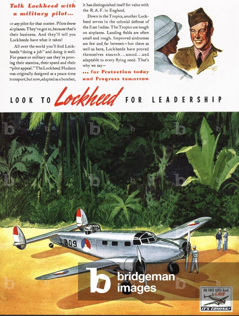 Lockheed Magazine, advert, USA, 1940s