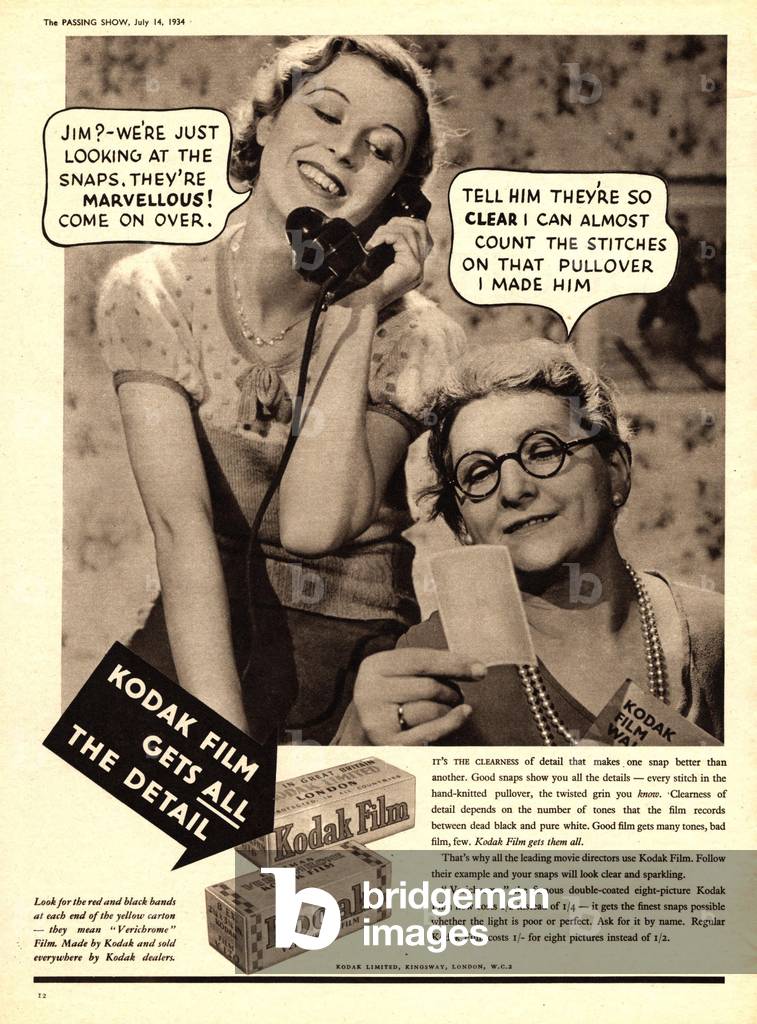 Kodak Magazine, advert, UK, 1930s
