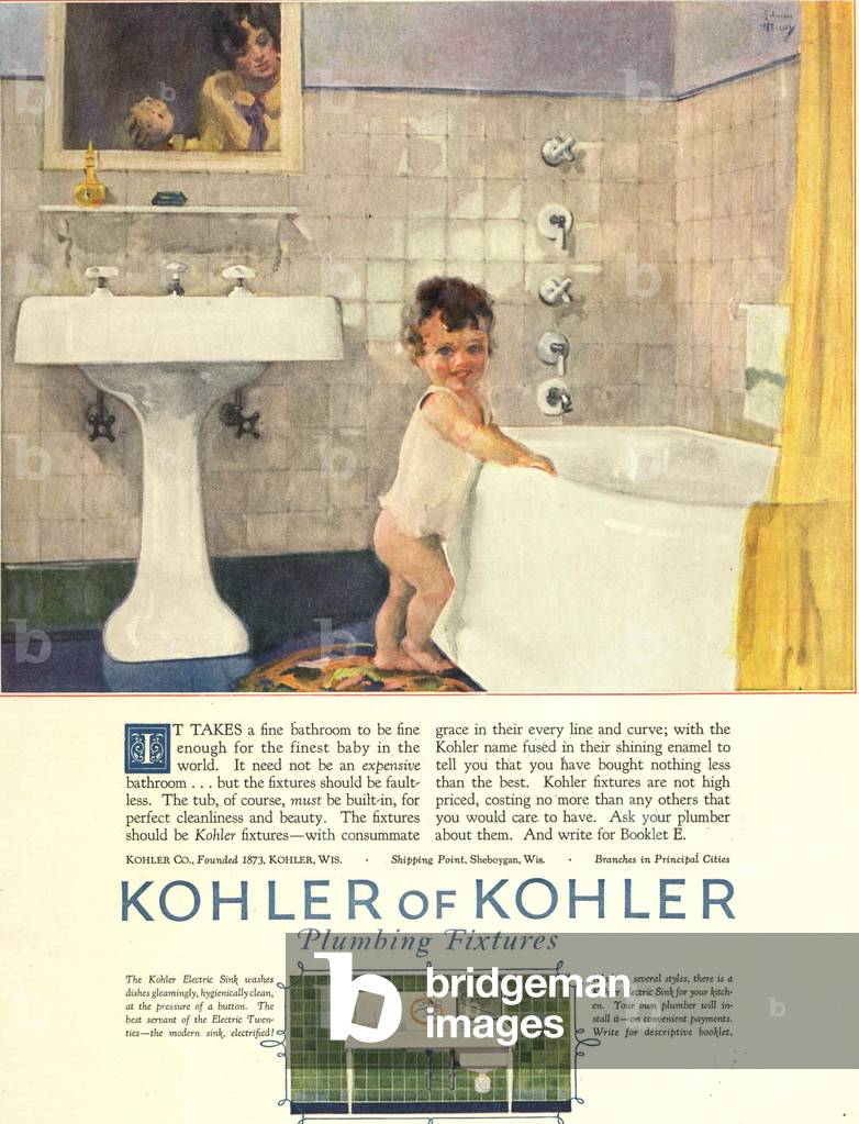 Bathrooms Magazine, advert, USA, 1920s