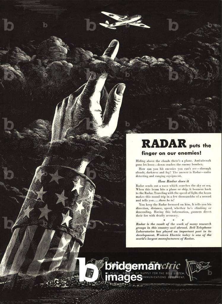 Radar Western Electric Magazine, advert, USA, 1940s