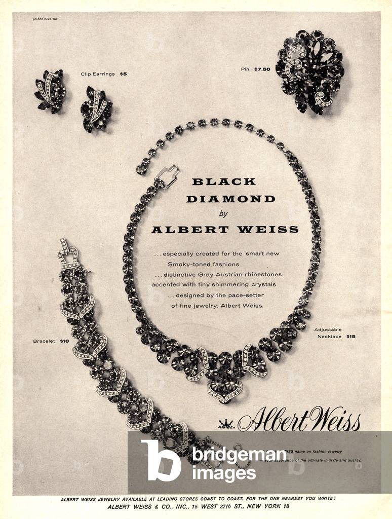 Albert Weiss Magazine, advert, USA, 1950s