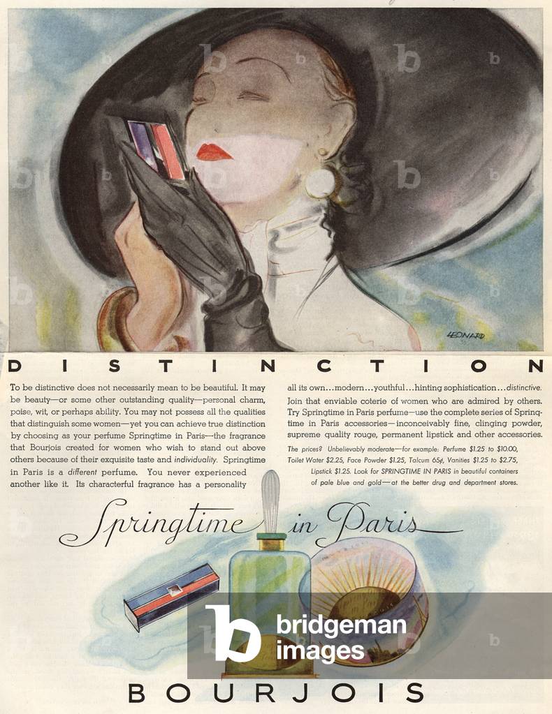 Bourjois Magazine Advert, USA, 1930s