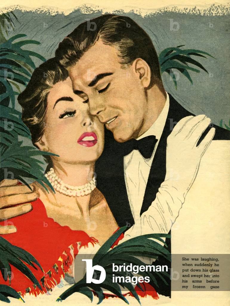 Romance Magazine Plate, UK, 1950s