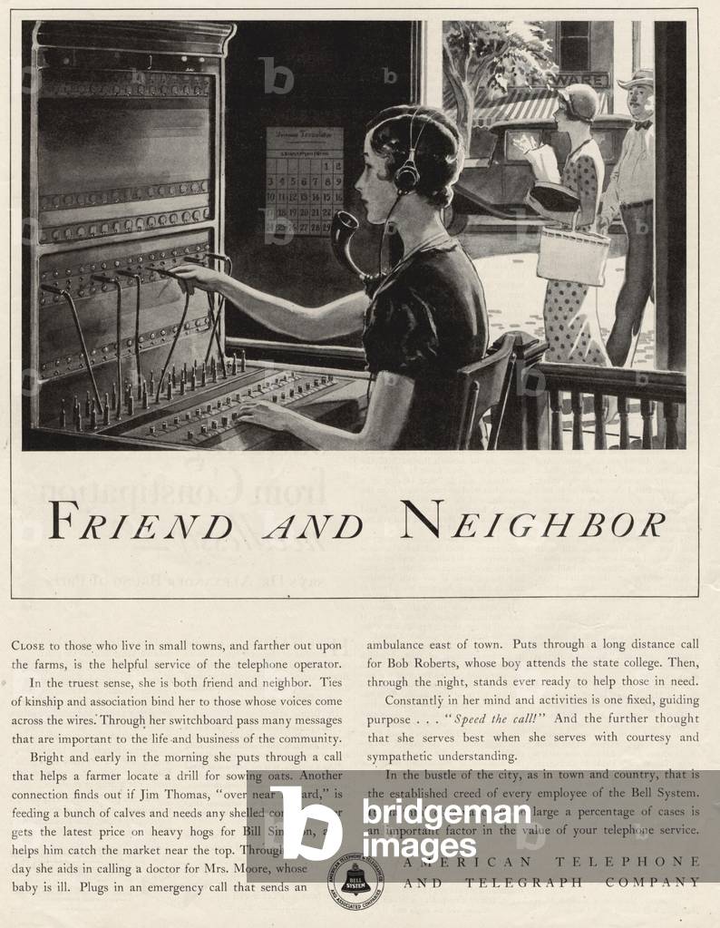 Operators Magazine, advert, UK, 1930s