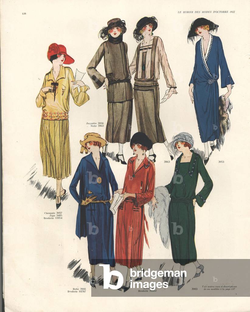Womens Fashion, Magazine Plate, France, 1920s