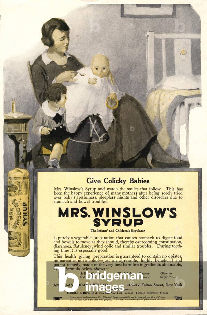 Sirop Mrs Winslows, 1910s