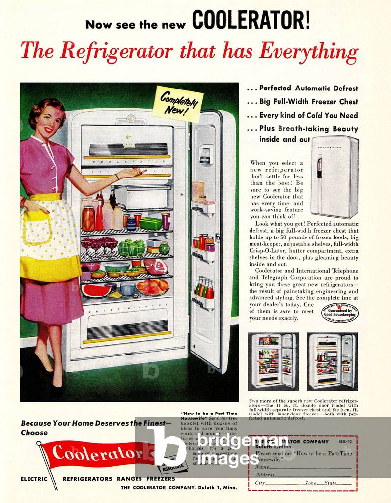 Coolerator Magazine Advert, USA, 1950s
