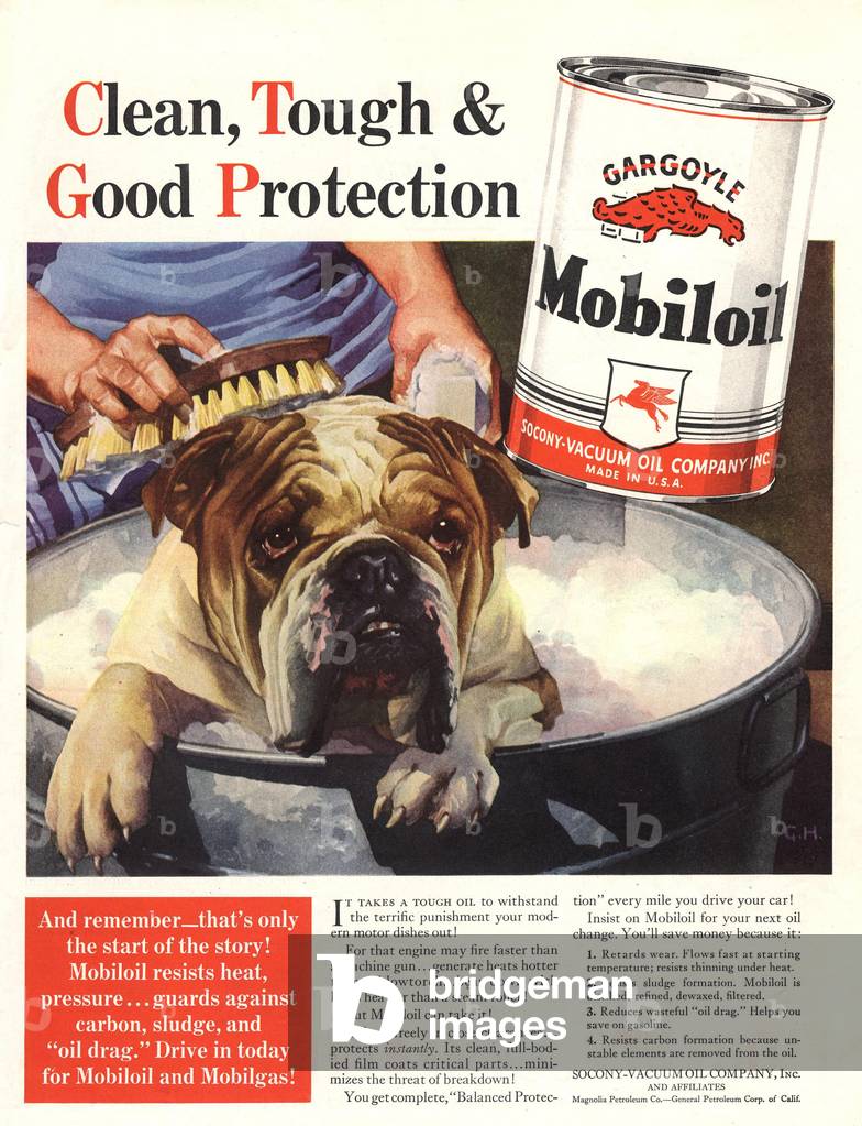 Mobil Magazine, advert, USA, 1940s