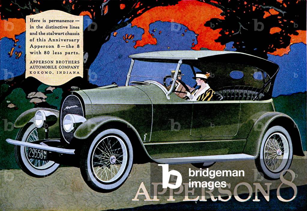 Apperson 8 Magazine Advert, USA, 1910s