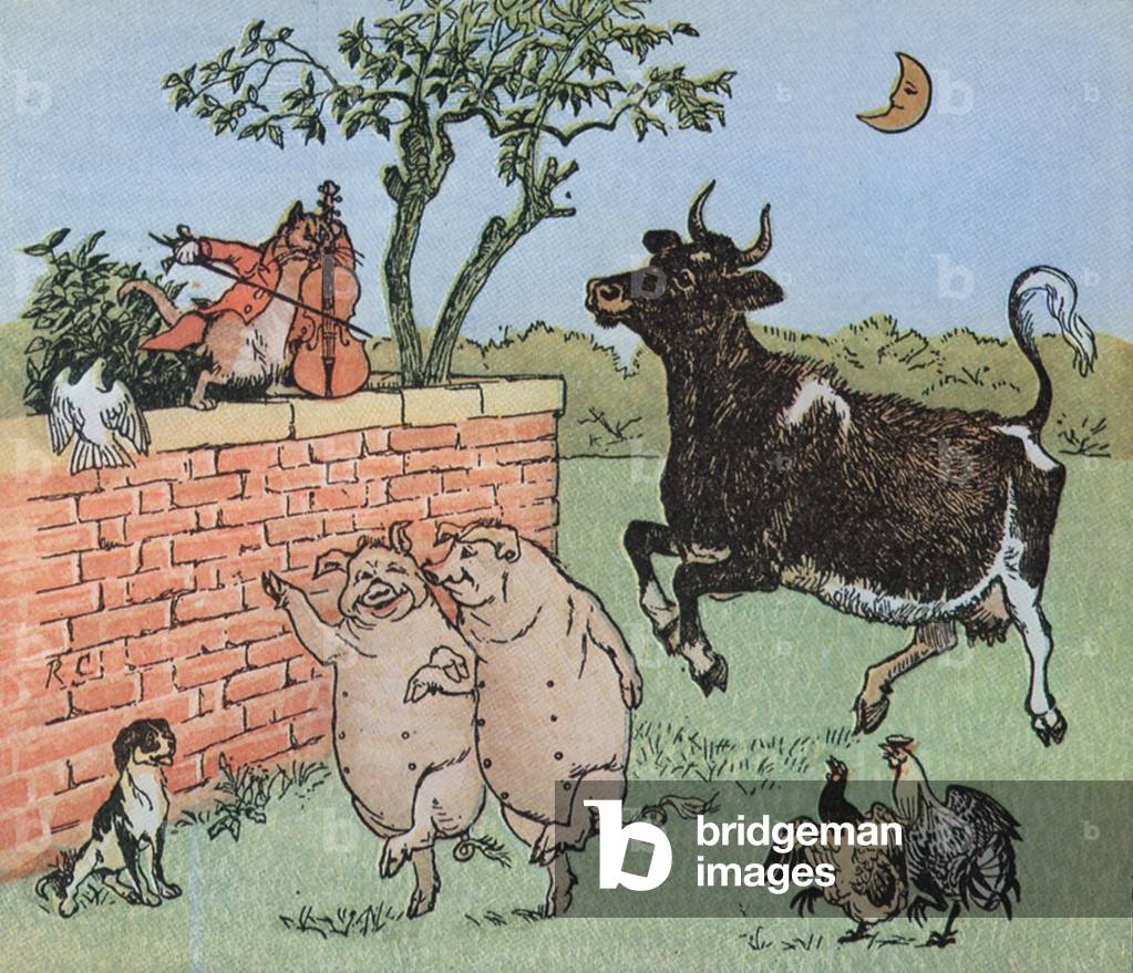 Nursery Rhymes Book Plate, UK, 1880s