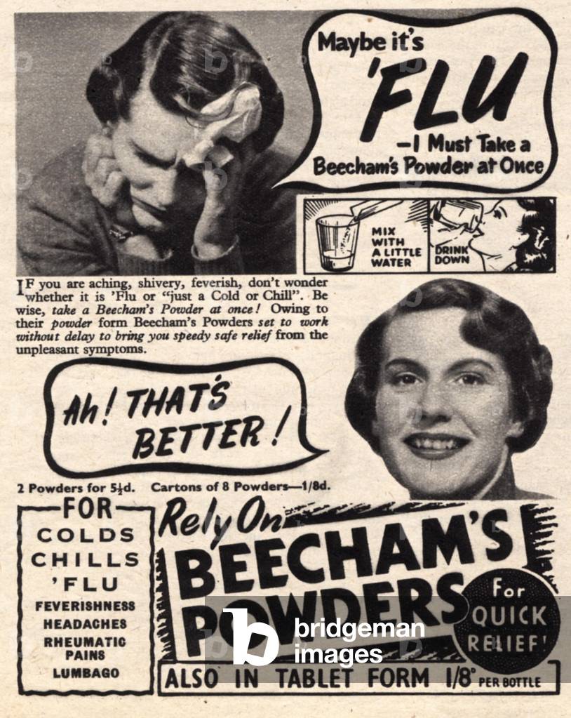 Beecham's Magazine, advert, UK, 1930s