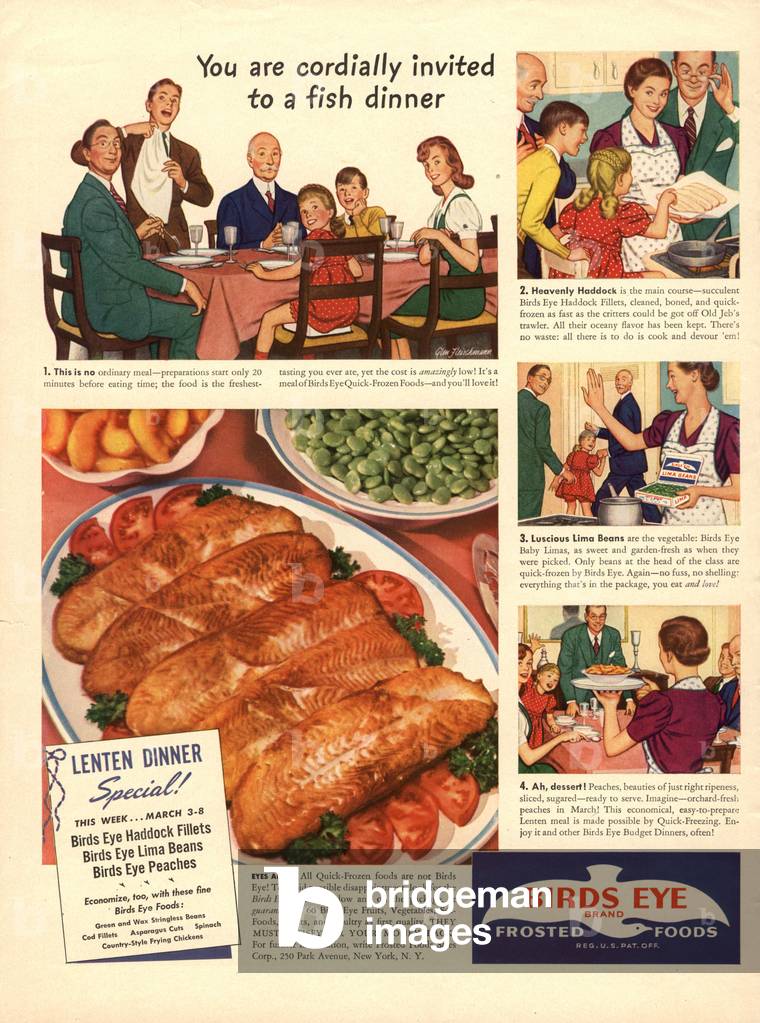 Birds Eye Magazine, advert, USA, 1940s
