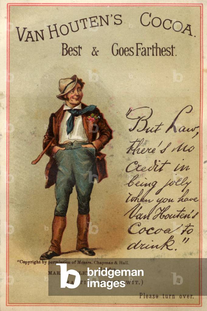 Van Houten's Cocoa Magazine Advert, UK, 1890s
