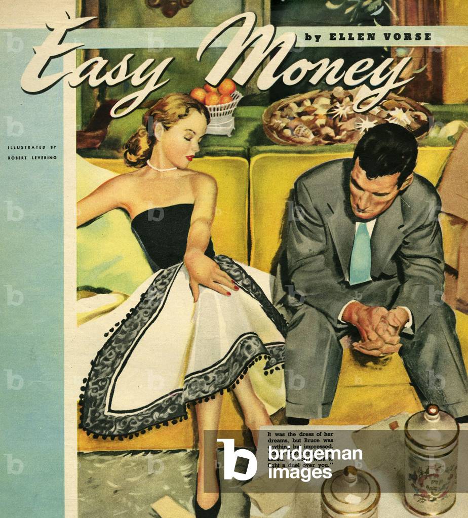 Arguing Couples Magazine Plate, UK, 1950s