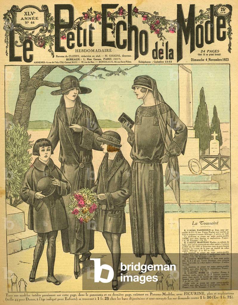 Le Petit Echo de le Mode Magazine Cover, France, 1920s