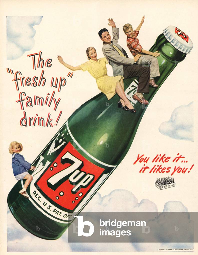 Seven UP Magazine, advert, USA, 1940s