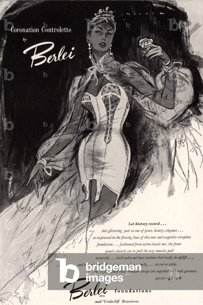 Berlei advertising, UK< 1953