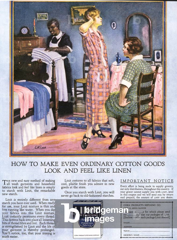 Linit Magazine, advert, USA, 1920s