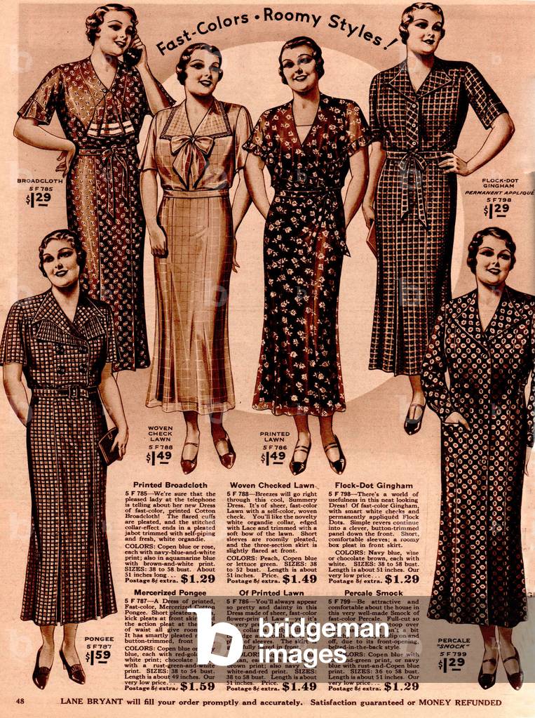 Jane Bryant Catalogue/ Brochure Plate, USA, 1930s