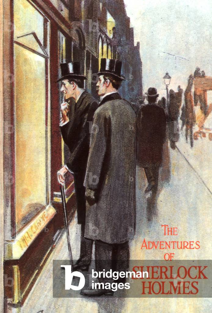 The Adventures of Sherlock Holmes Book Cover, UK, 1900s