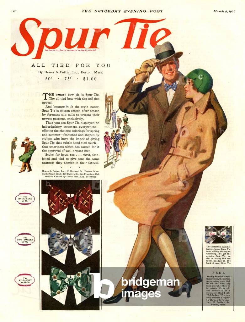 Spur Tie Magazine, advert, USA, 1920s