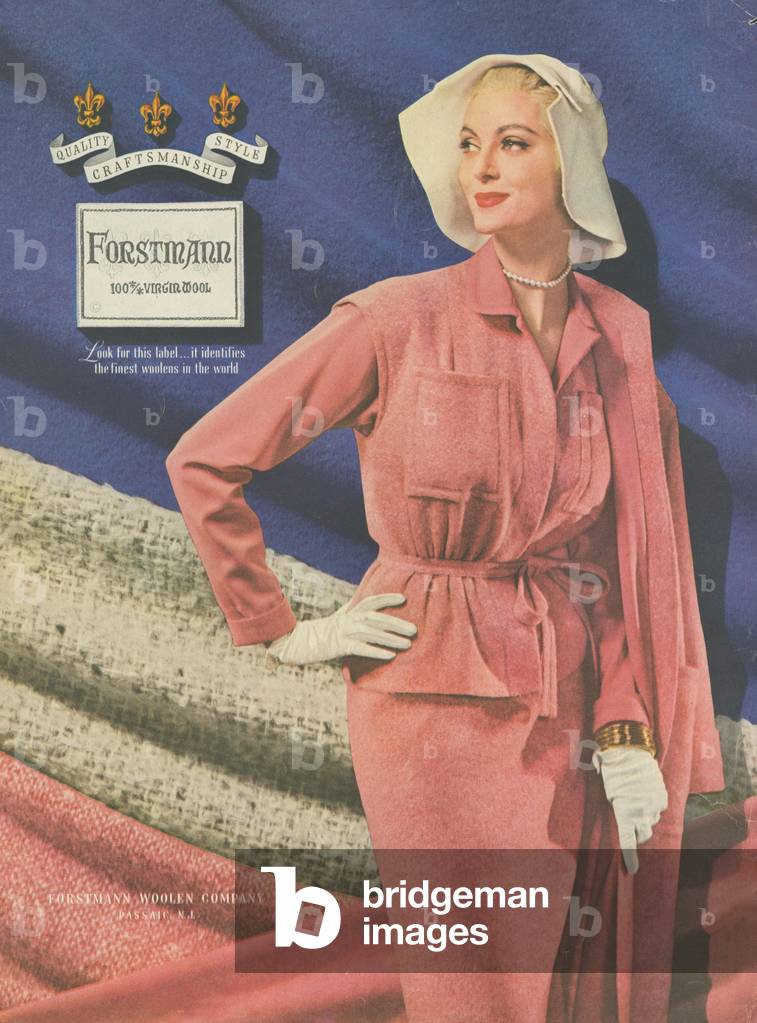 Forstmann Magazine, advert, USA, 1950s