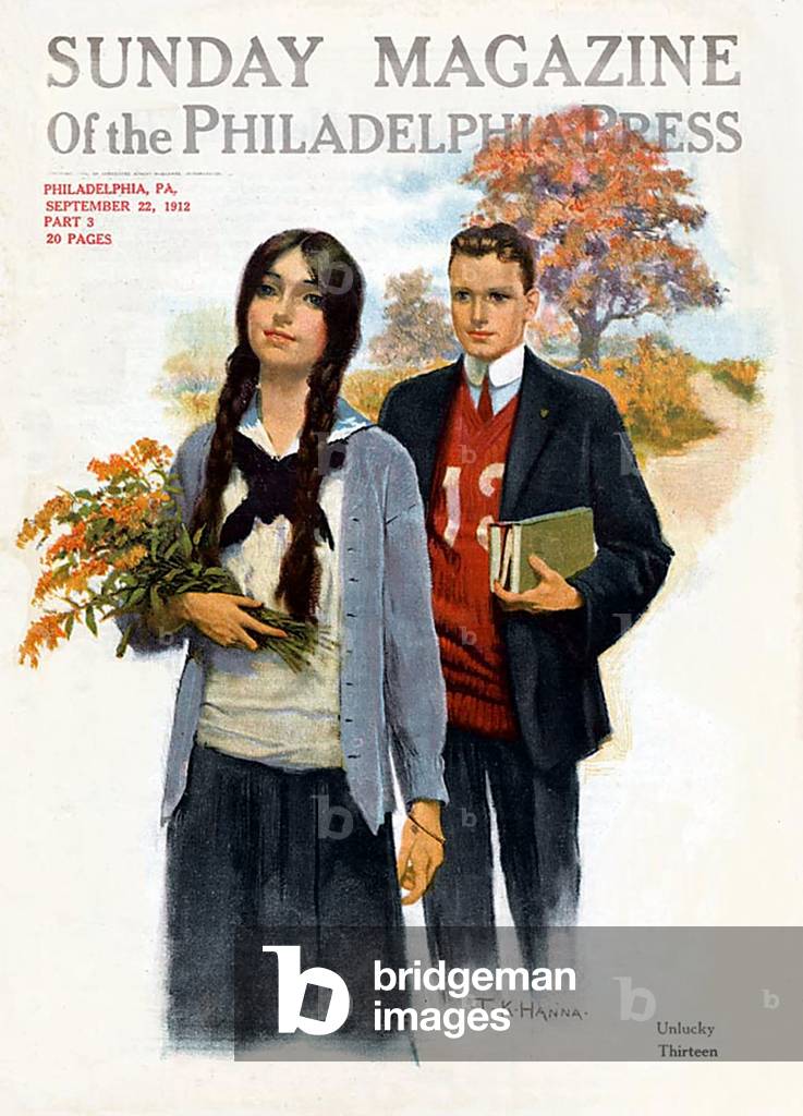 Philadelphia Press Magazine Cover, USA, 1910s