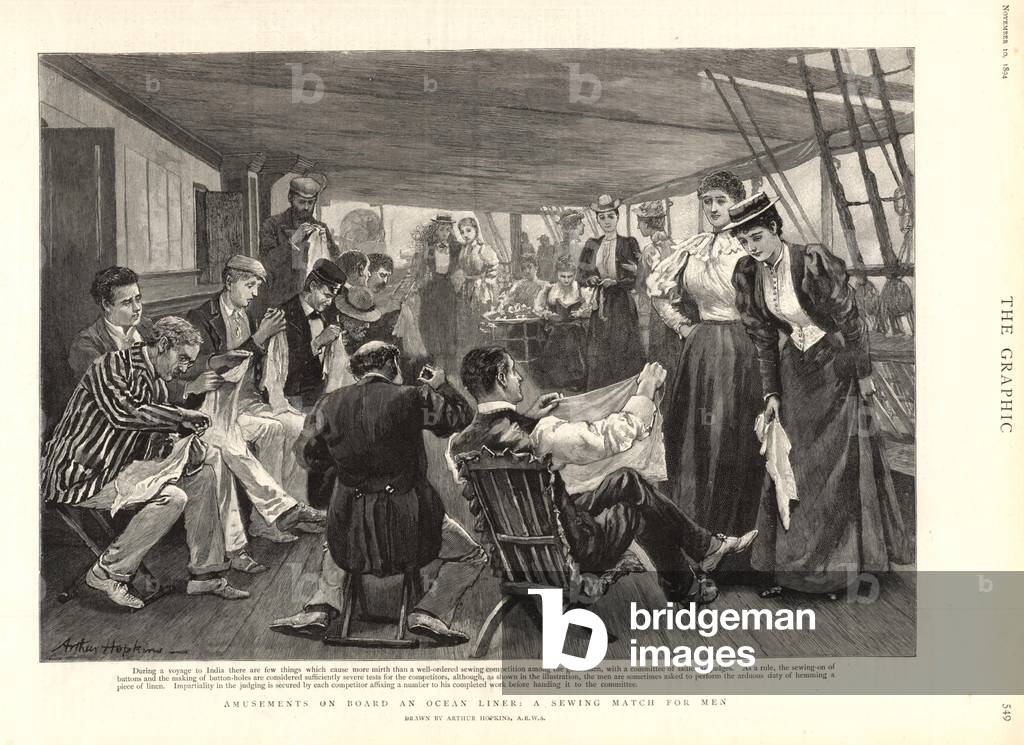 Cruise Ships Magazine Plate, UK, 1890s